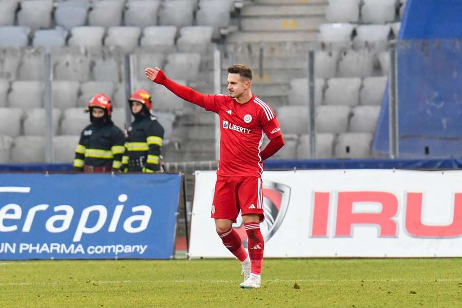 Alex Pop are 9 goluri înscrise pentru Oțelul Galați în această ediție din Superliga României