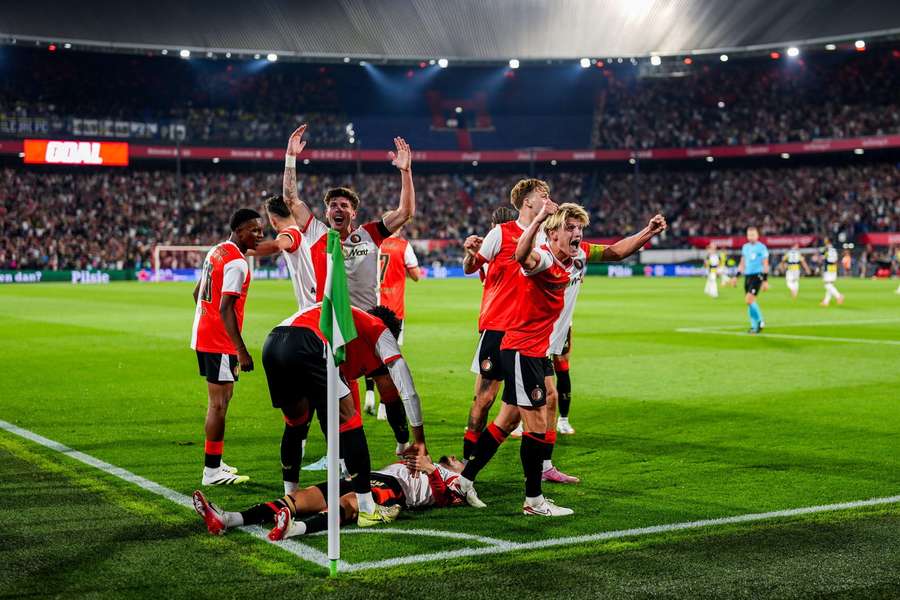 Feyenoord celebrate their winner