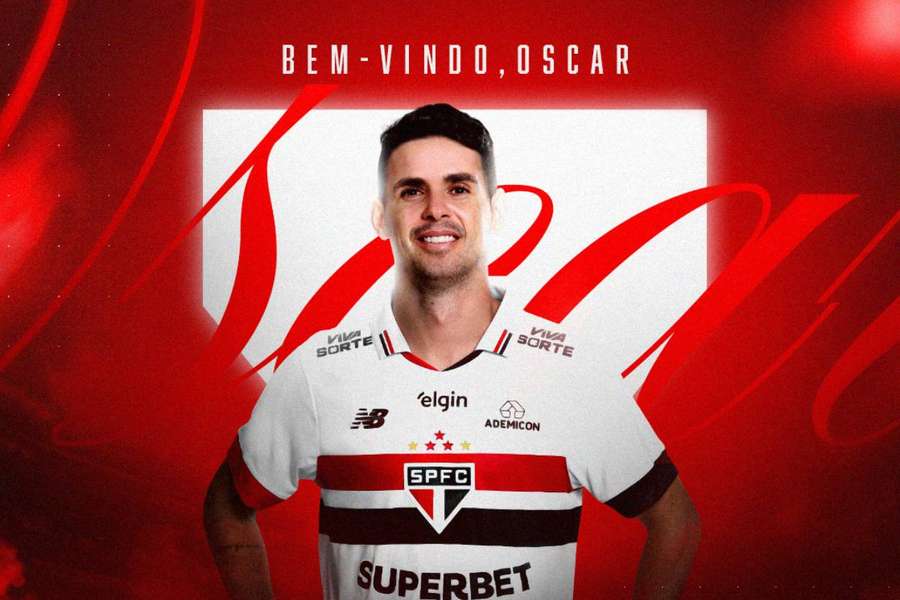 Oscar bude oblékat dres Sao Paula.