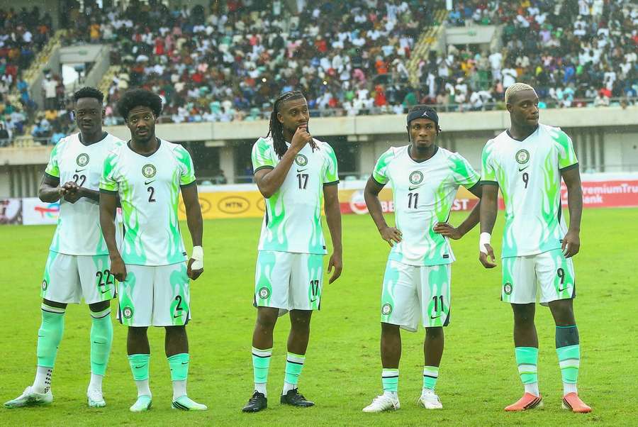 Nigeria's players after the defeat Nigeria's players after the defeat