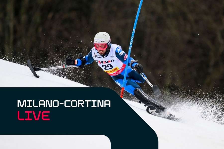 L'azzurro Davide Bendotti in gara