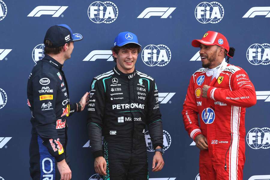 Il podio delle qualifiche a Monte Carlo Il podio delle qualifiche a Monte Carlo