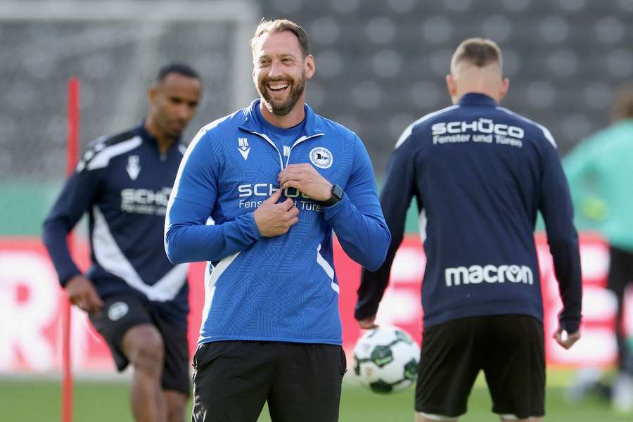 Mitch Kniat hat mit Arminia Bielefeld die Rückkehr in die 2. Bundesliga geschafft.