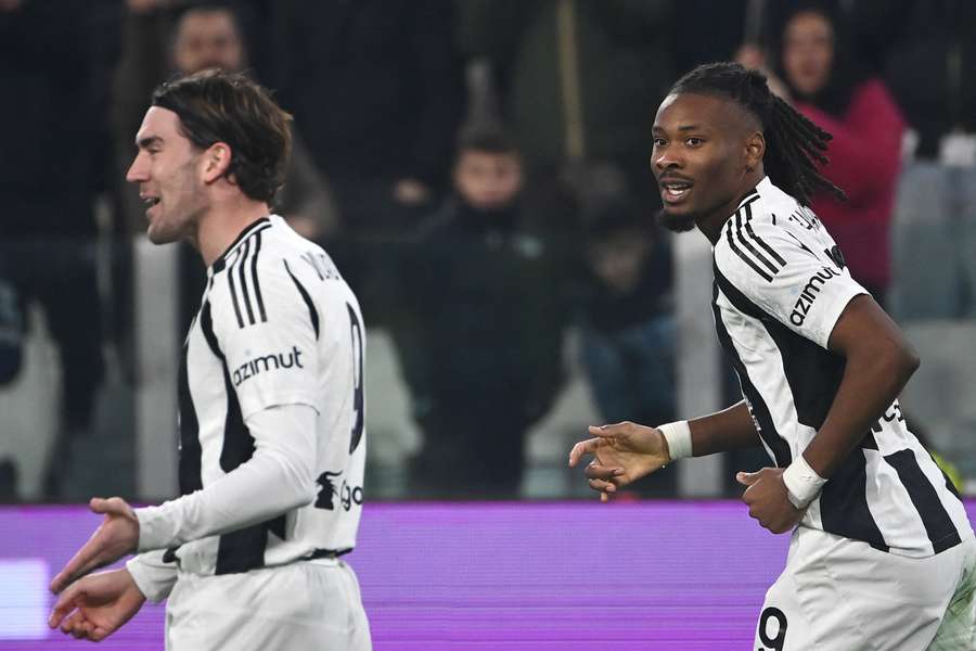 Rassismus-Opfer Vlahovic und Doppeltorschütze Kephren Thuram.