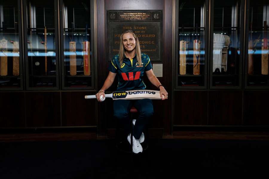 New Australian captain Sophie Molineux poses for an official photograph at the MCG.