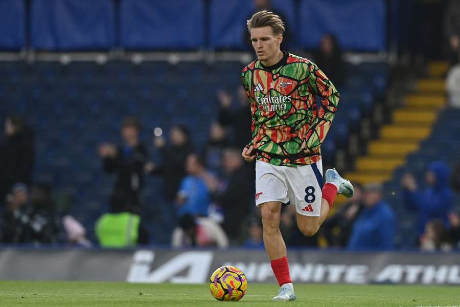 Arsenal's Norwegian midfielder Martin Odegaard