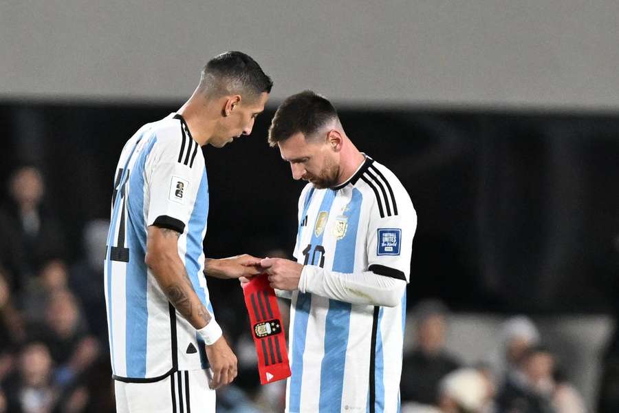 Angel Di Maria, alături de Lionel Messi