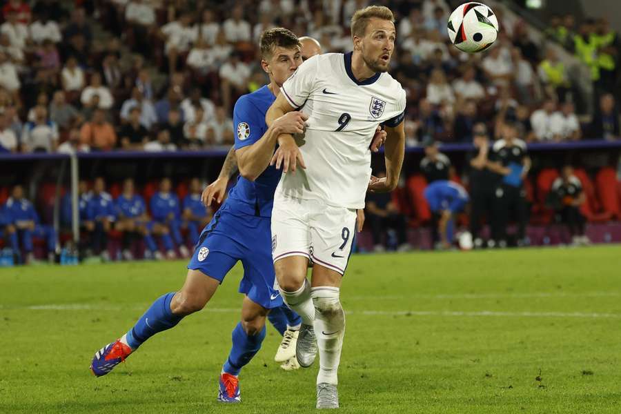 Harry Kane zag in het gelijkspel tegen Slovenië genoeg aanknopingspunten