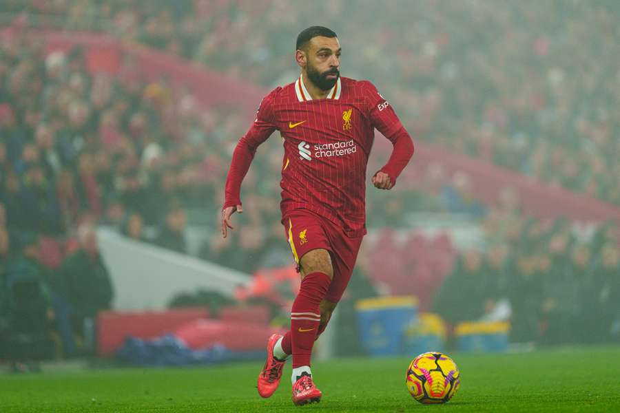 Mohamed Salah, en un partido de este curso.