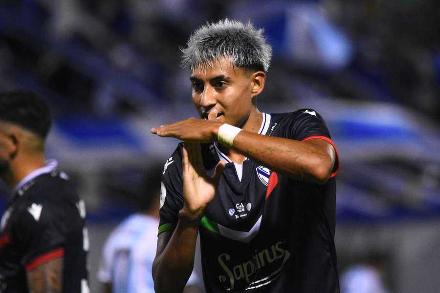Dilan Godoy celebra un gol en un partido anterior