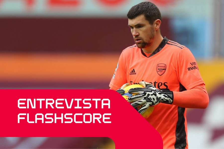 Mathew Ryan em ação pelo Arsenal
