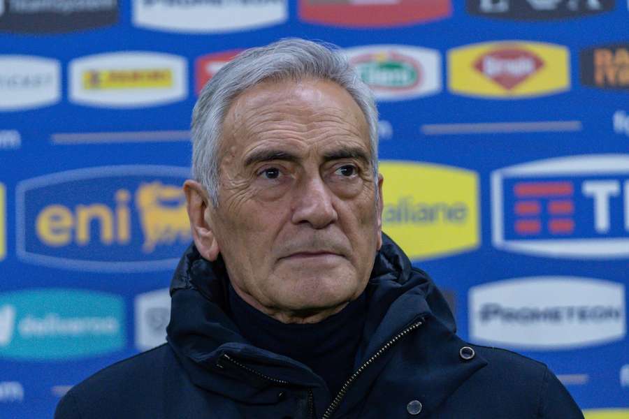 Il presidente della Figc, Gabriele Gravina