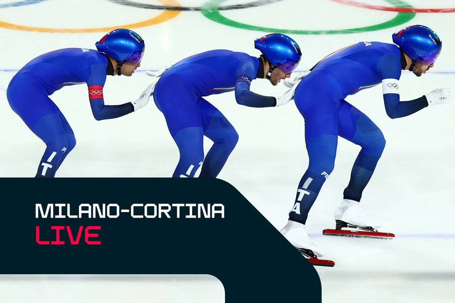 Il trio azzurro: Davide Ghiotto, Michele Malfatti e Andrea Giovannini