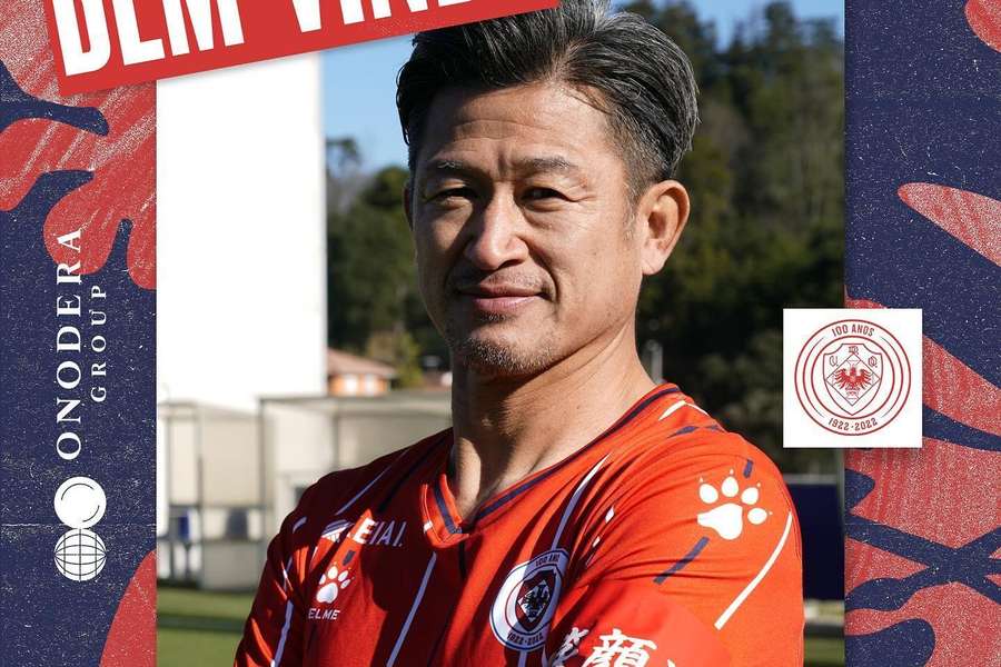 El Oliveirense confirma el fichaje del internacional japonés Kazu Miura, de 55 años