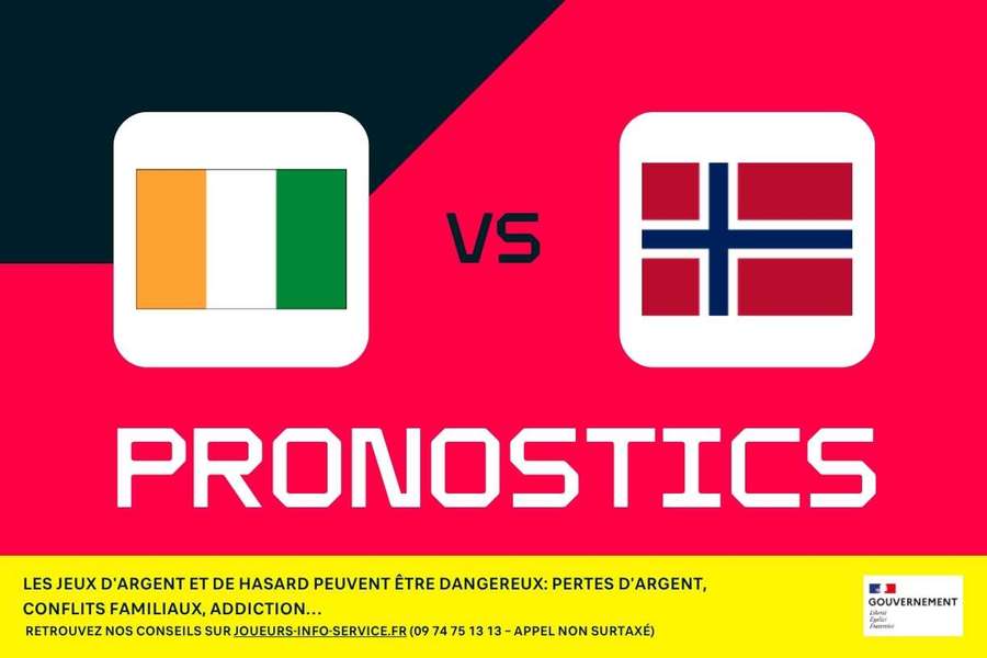 Côte d'Ivoire - Norvège : pronostics CDM 2026, meilleurs paris et cotes (3e journée)