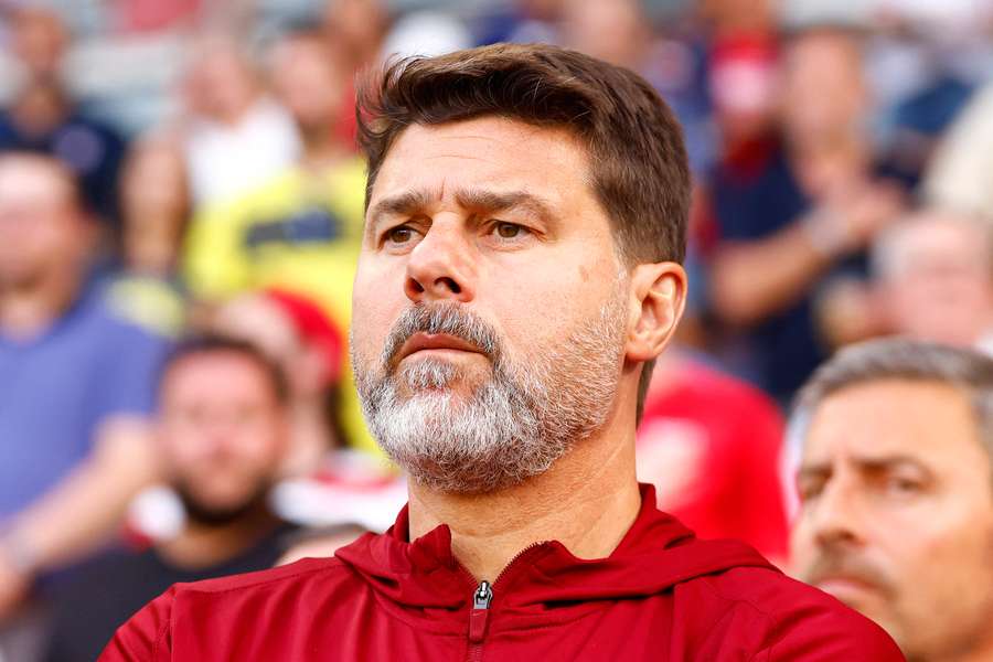 Mauricio Pochettino na tréninku reprezentace USA. Mauricio Pochettino na tréninku reprezentace USA.