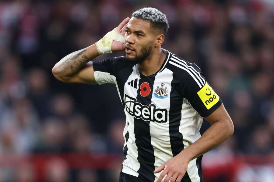 Joelinton fez o gol da virada do Newcastle sobre o Nottingham Forest