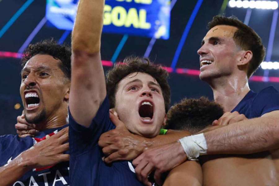 Radost hráčů PSG po triumfu v Lize mistrů