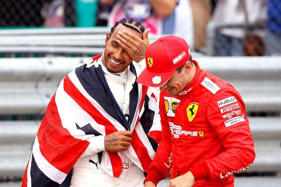 Lewis Hamilton, alături de Charles Leclerc