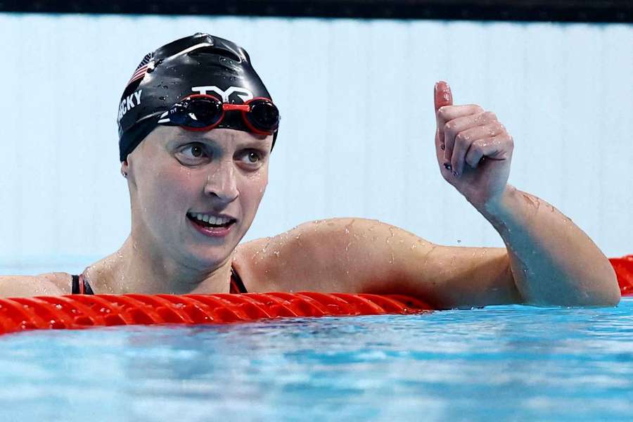 Katie Ledecky of United States in action