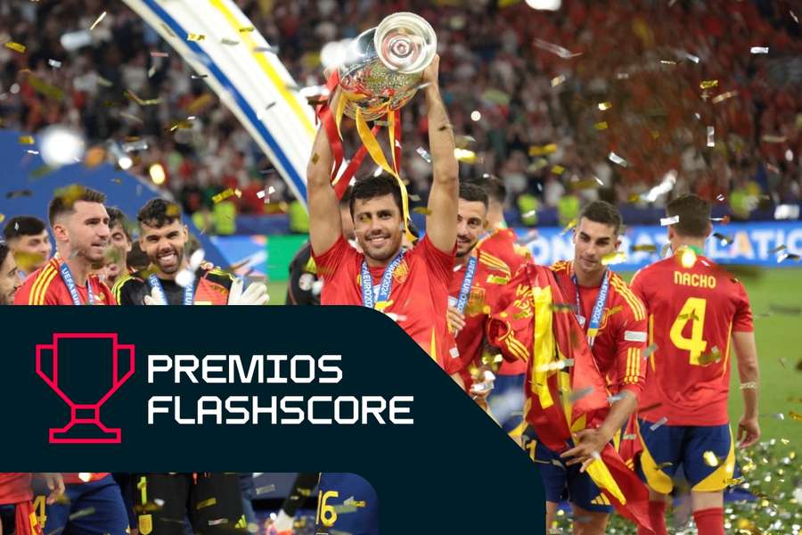 Rodri levanta la cuarta Eurocopa de España el pasado 14 de julio en Berlín
