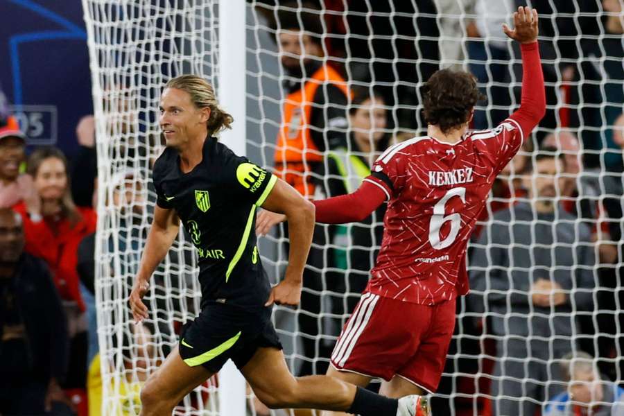 Marcos Llorente fez o gol do Atleti na derrota para o Liverpool Marcos Llorente fez o gol do Atleti na derrota para o Liverpool