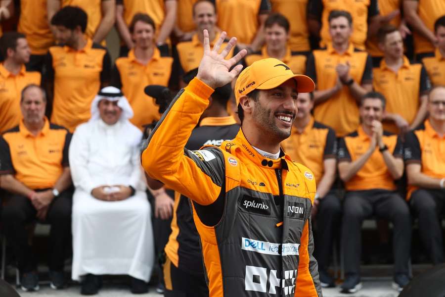 Daniel Ricciardo op de GP in Abu Dhabi