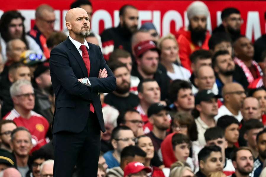 Erik ten Hag lors du dernier match de Manchester United.