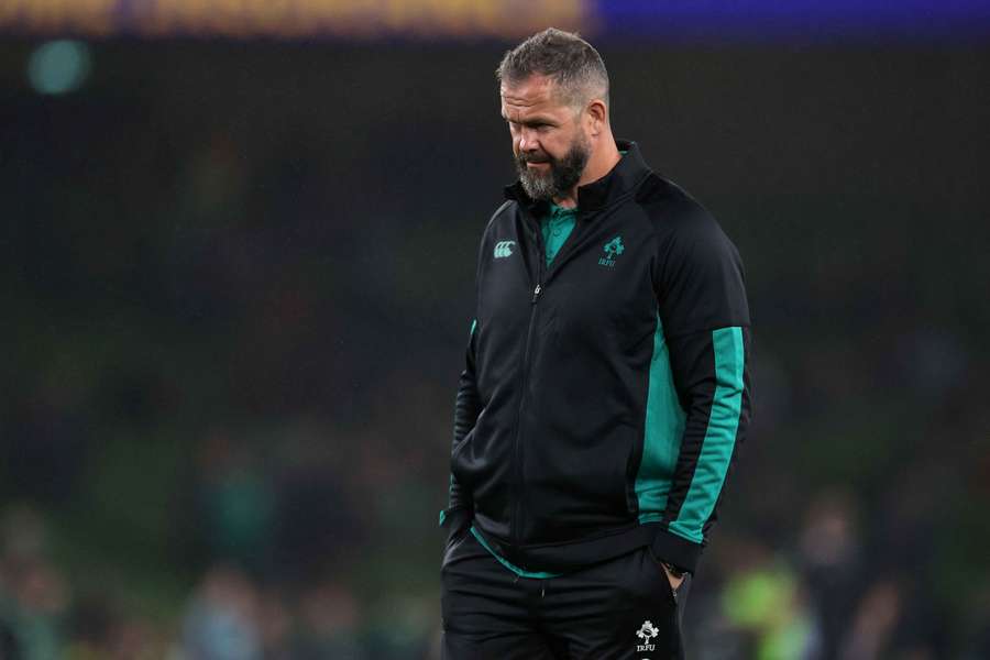 Ireland head coach Andy Farrell looks on