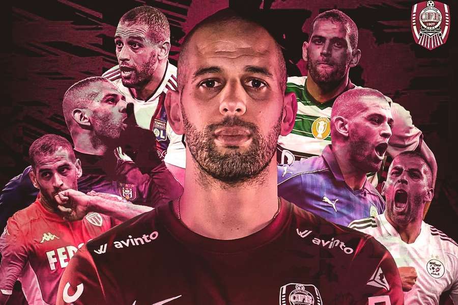 Slimani, delantero del Cluj