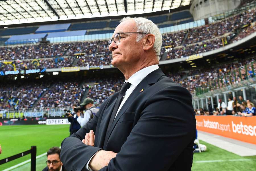 Claudio Ranieri on the touchline