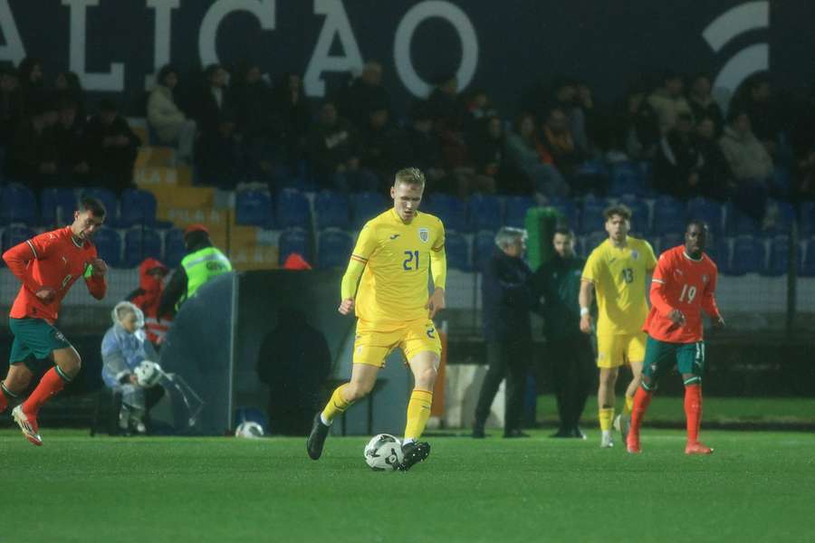 Cristian Mihai în tricoul echipei naționale U21