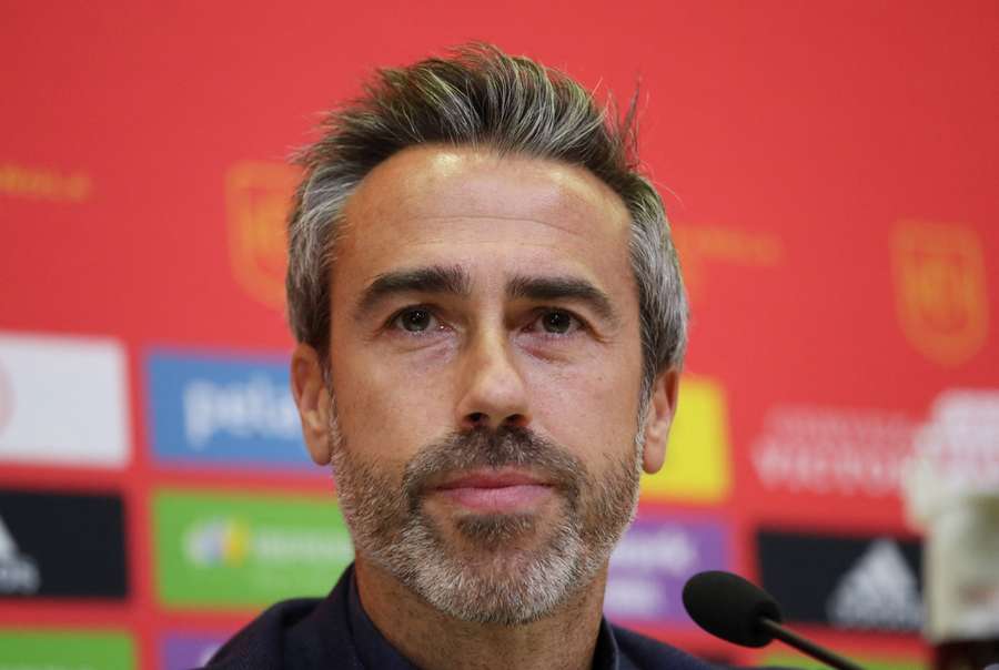 Spain coach Jorge Vilda during a press conference