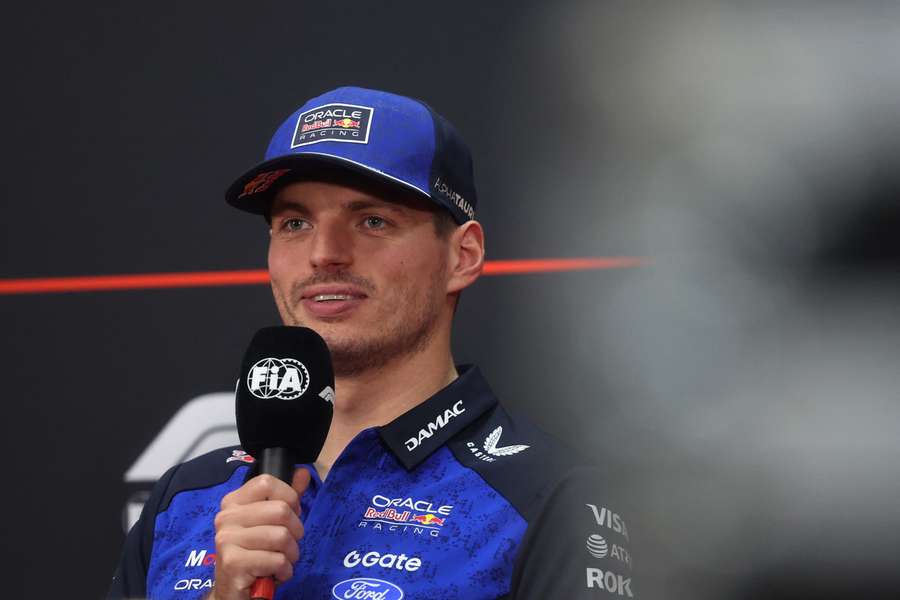 Red Bull's Max Verstappen during the press conference in Malaysia Red Bull's Max Verstappen during the press conference in Malaysia