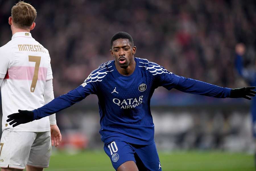 Dembele strzelił trzy razy przeciwko VfB Stuttgart.