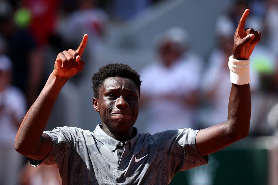 Kouame celebrates his victory