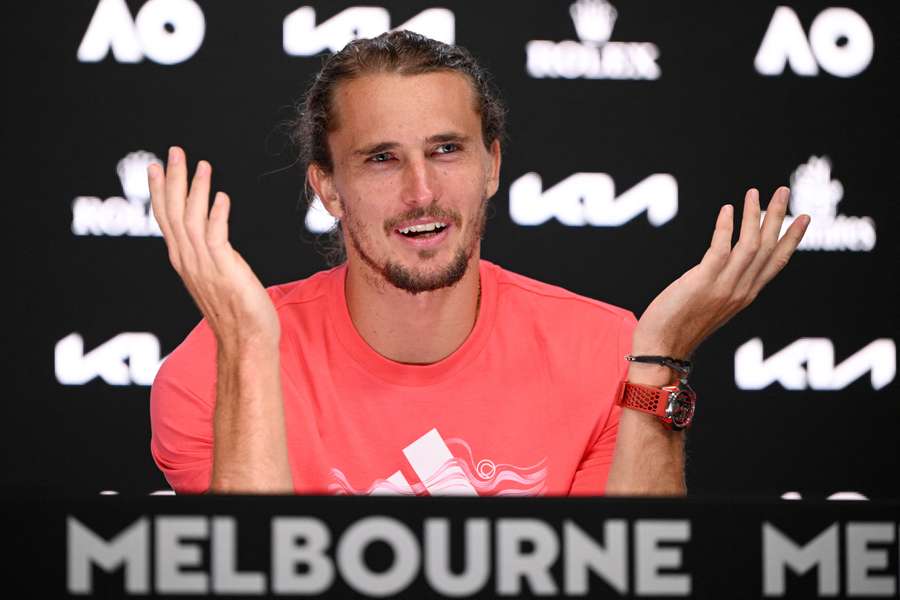 Zverev na conferência de imprensa de terça-feira