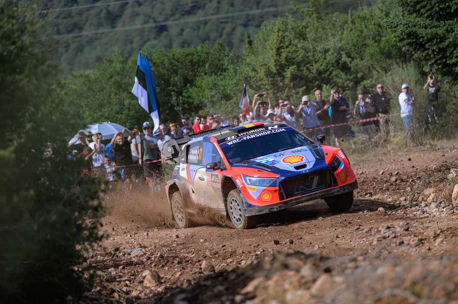 Thierry Neuville lors du Rallye de Grèce.