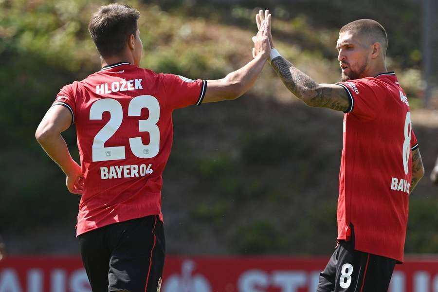 Adam Hlozek's first goal for Leverkusen wasn't enough to put Bayer through