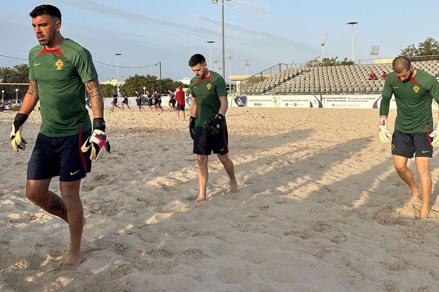 Pedro Mano, guarda-redes da Seleção Nacional de futebol de praia