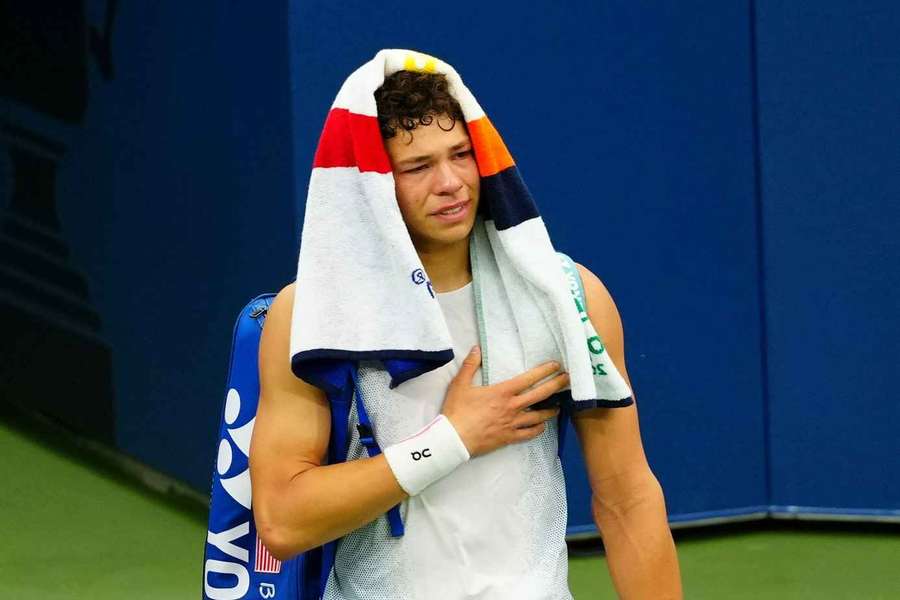 Ben Shelton was devastated after being forced to retire Ben Shelton was devastated after being forced to retire