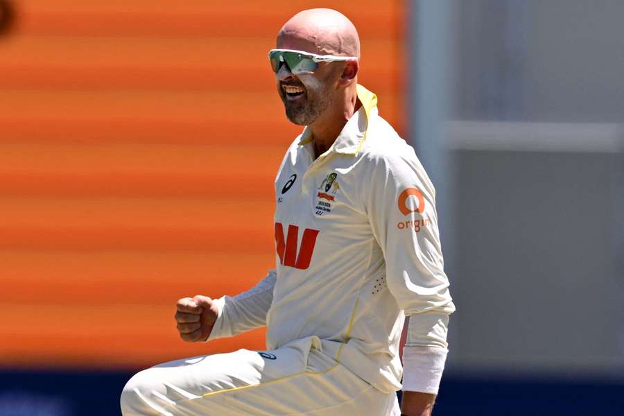 Lyon celebrates against England