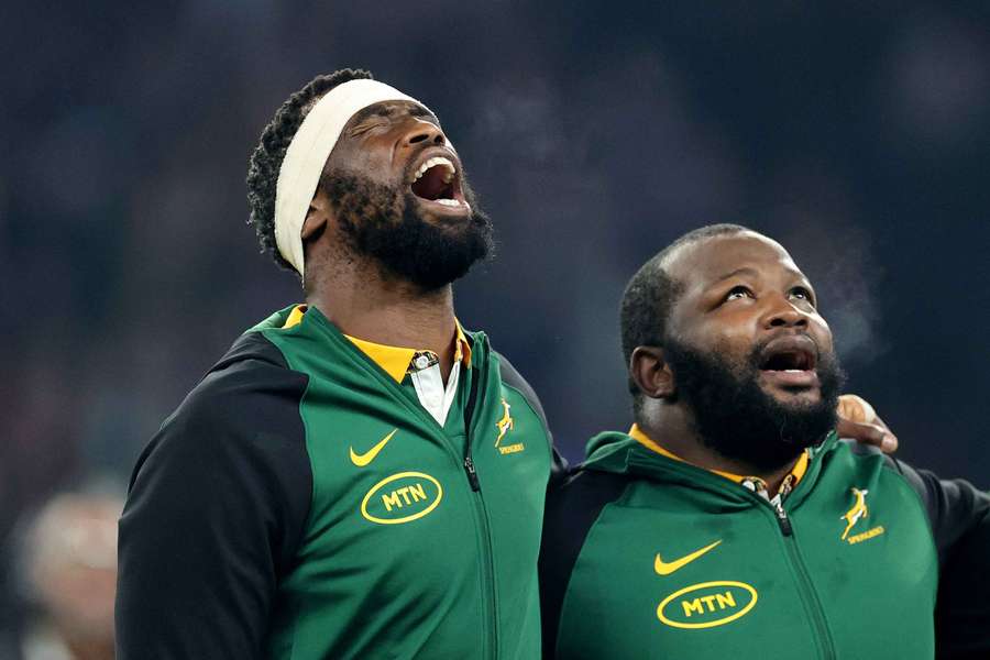 Siya Kolisi (left) and Ox Nche are two key players for the Springboks