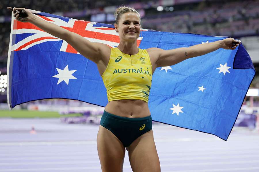 Nina Kennedy uit Australië won op het hoogspringen één van de achttien gouden plakken