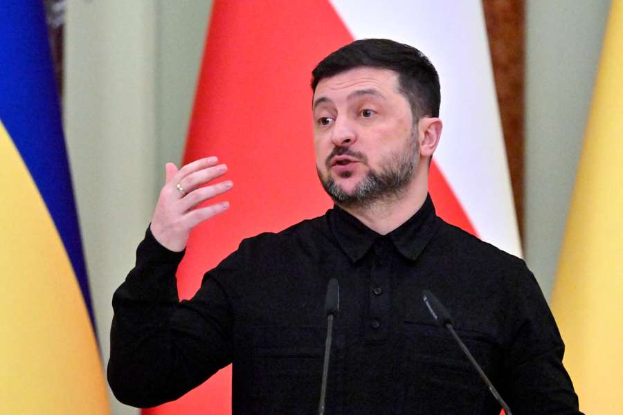 Zelensky à Kiev le 5 février.