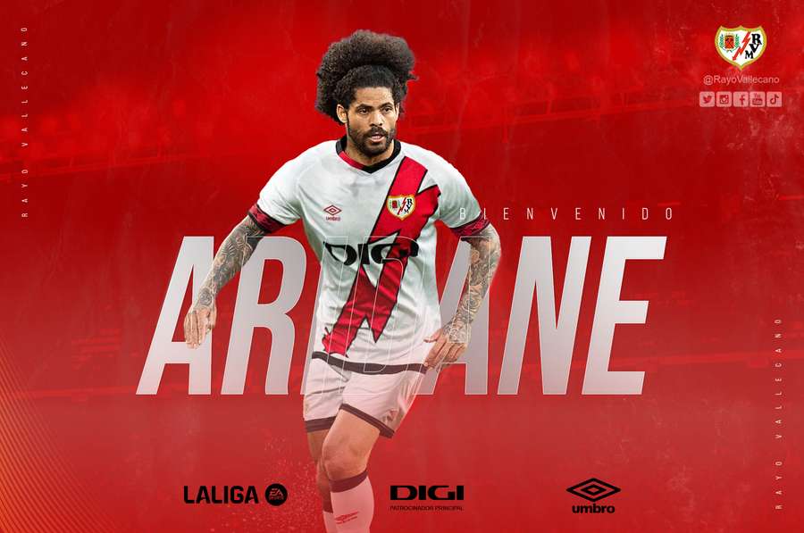 Aridane, primeira contratação do Rayo Vallecano
