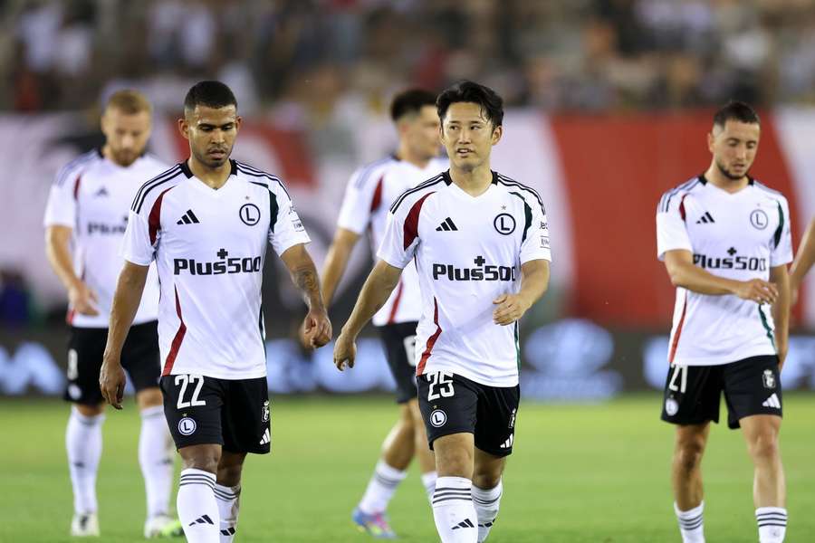 Legia podczas wyjazdowego meczu z Aktobe Legia podczas wyjazdowego meczu z Aktobe
