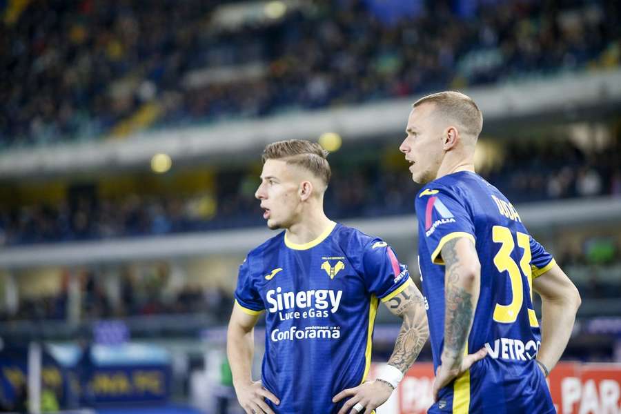 Suslov a Duda, slovenské duo vo farbách Verony. 