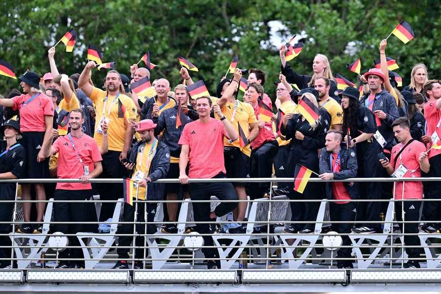 Die deutsche Delegation bei Olympia.