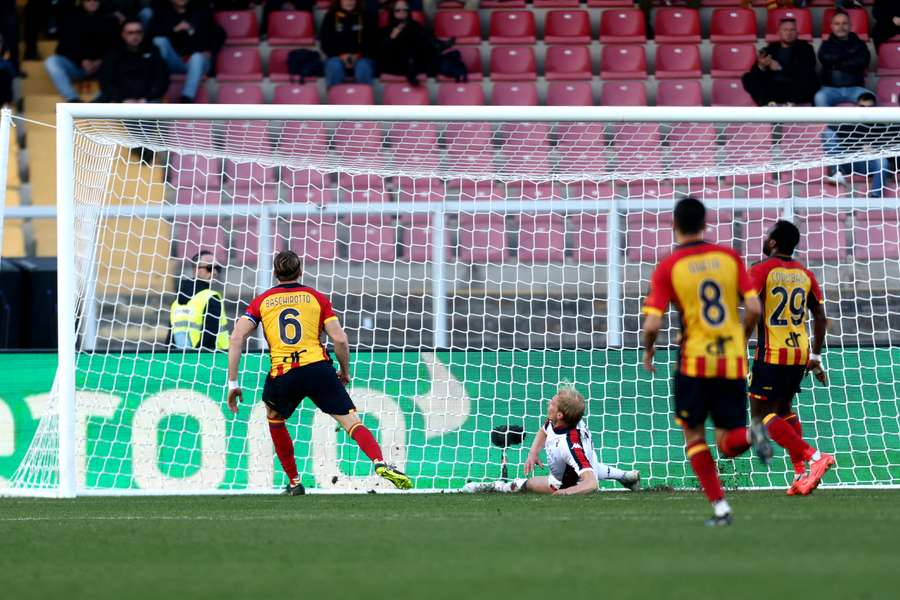 Un'azione della partita